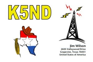 My very first effort at a QSL card