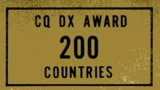 CQ DX Award 200